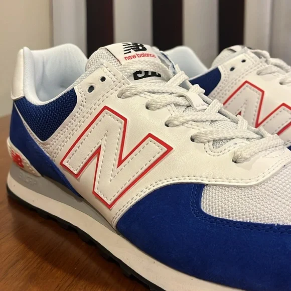New Balance 574 Shoes Sneakers U574VN2 blue white Mens Size 10